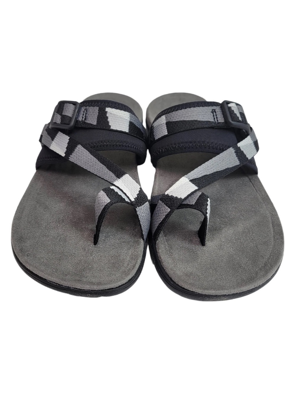 Merrell Womens District 3 Wrap Web Black Gray Slide Memory Foam Sandals SZ 8 - Picture 3 of 10